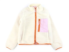 Kids ONLY eggnog/sweet lilac teddy transition jacket